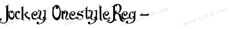Jockey OnestyleReg字体转换